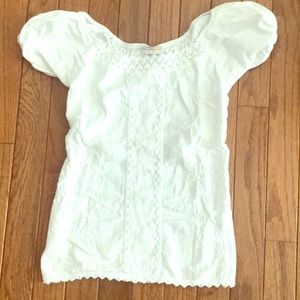 White peasant top